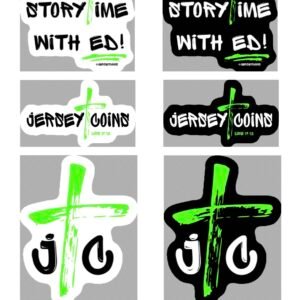 Jersey Coins Vinyl Stickers