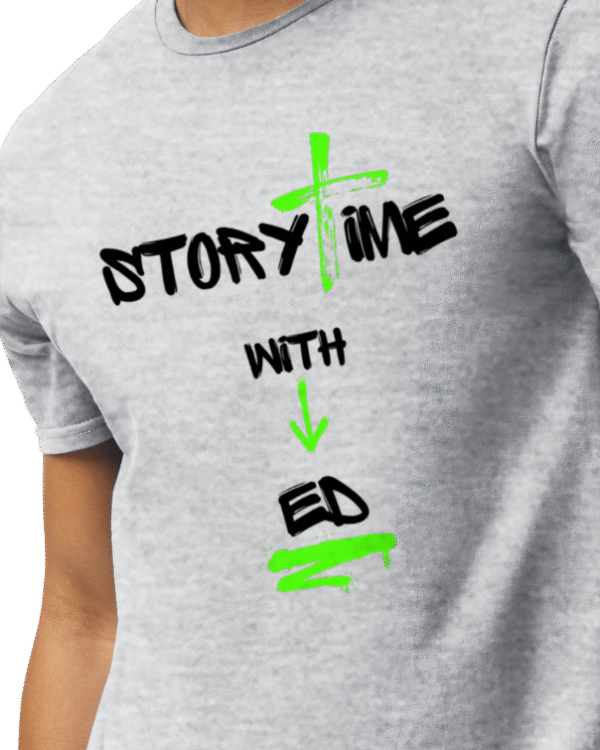 Story Time with Ed Adult T-Shirt - Image 7