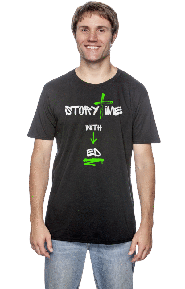 Story Time with Ed Adult T-Shirt - Image 2